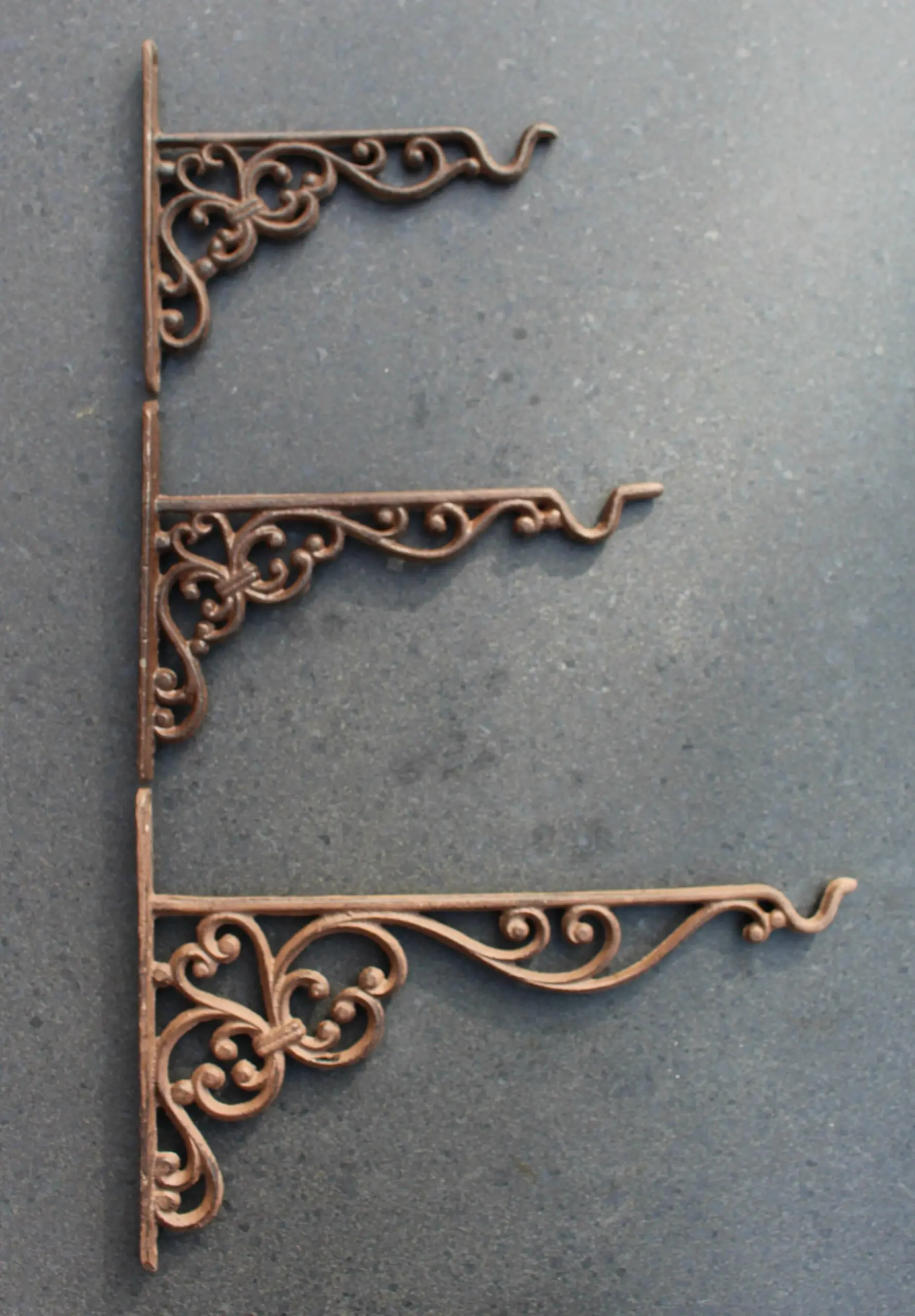 Wandhaak 24,5cm, gietijzer, middel BPH29 - Afbeelding 3