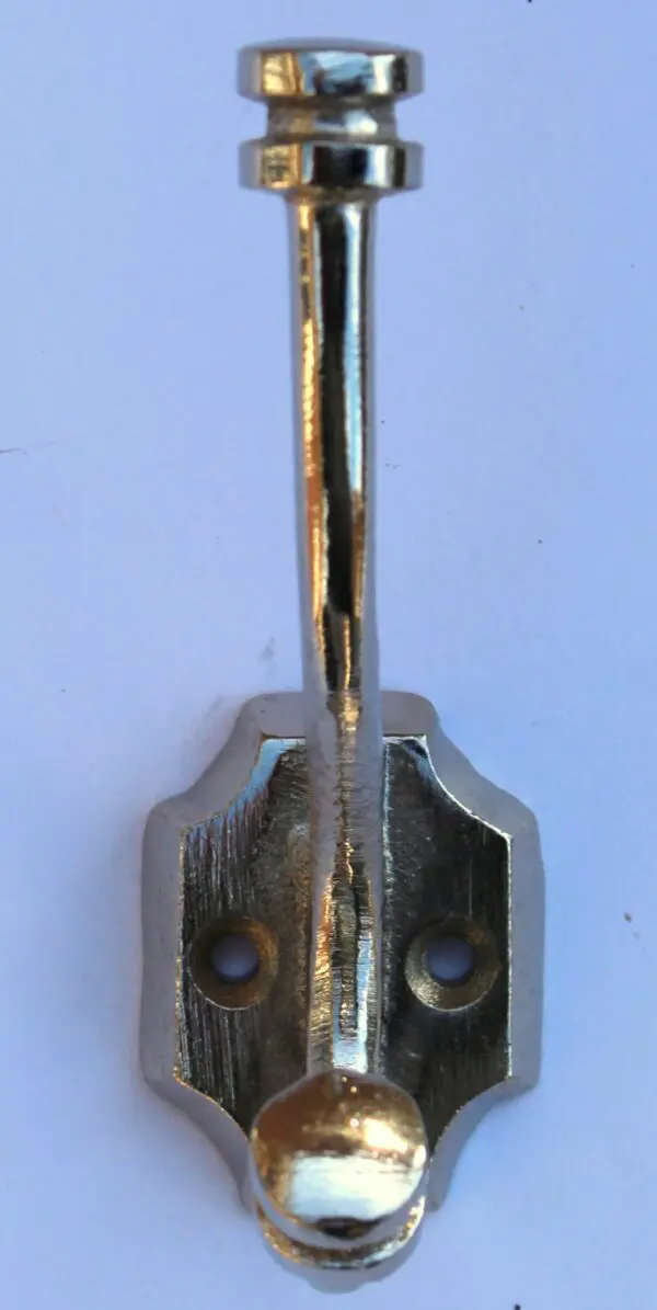 Kapstokhaak zilver, dubbele haak, M, gietijzer KH328 - Afbeelding 3