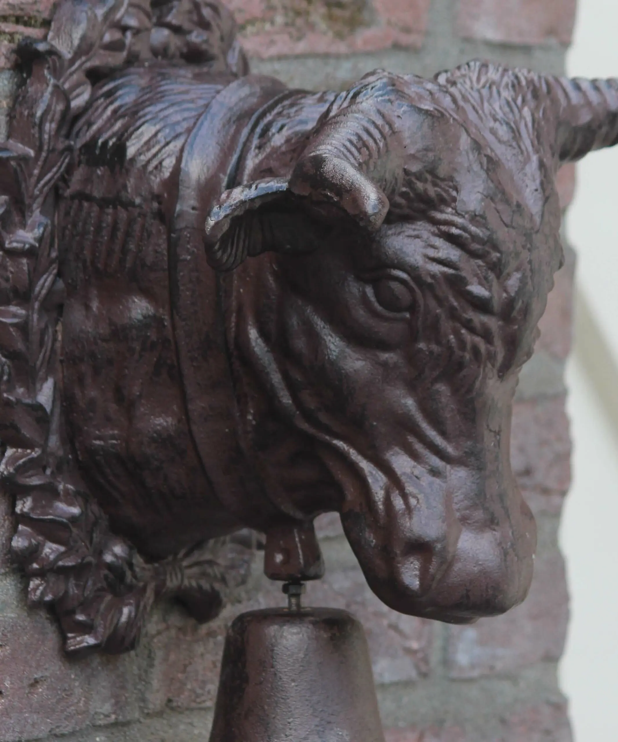 Deurbel Koeienkop Groot/Zwaar, Gietijzer DB300 - Afbeelding 2