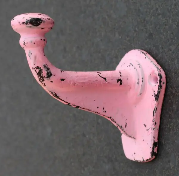 Kapstokhaak roze "antiek", gietijzer KH936