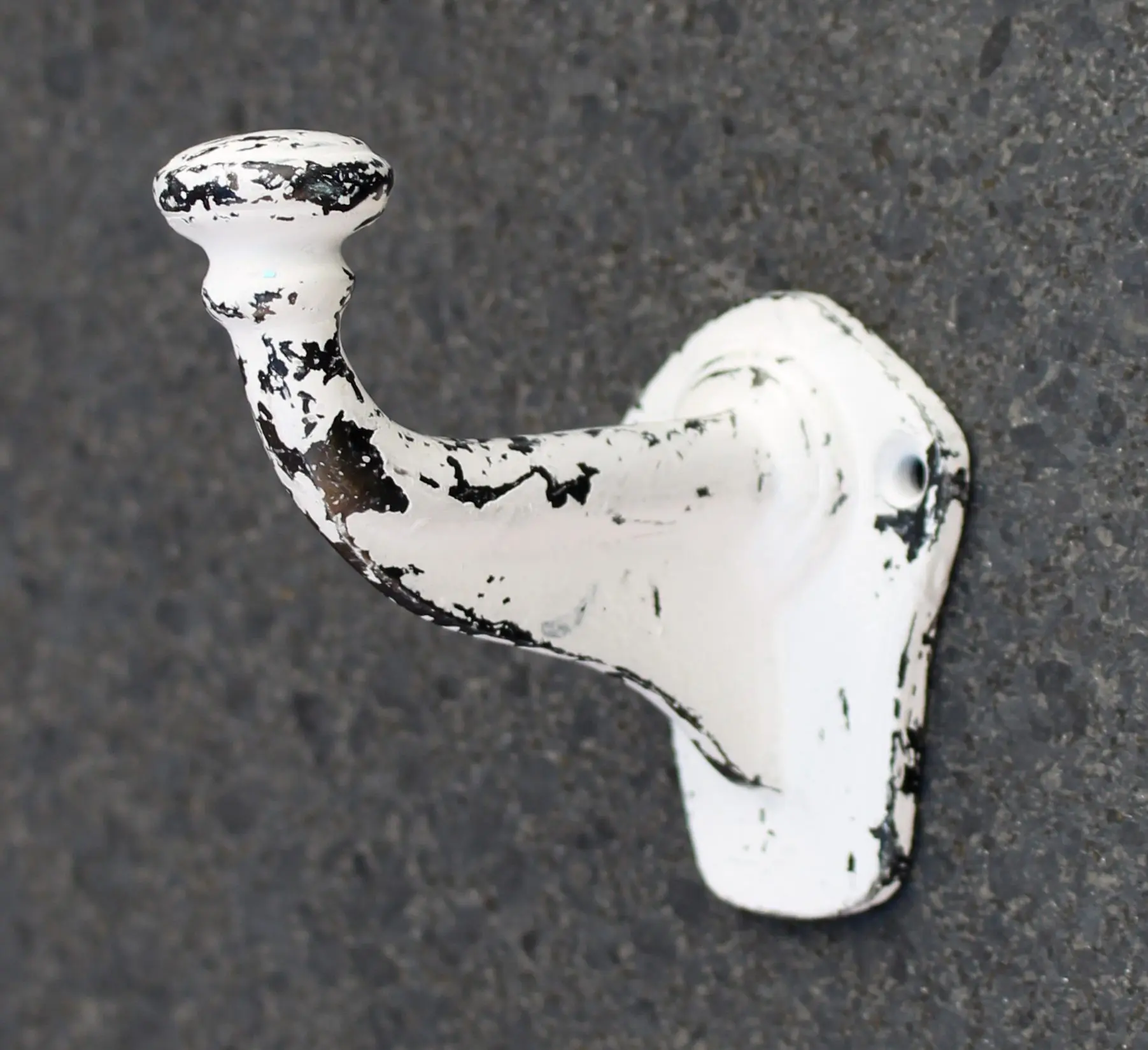 Kapstokhaak antiek grijs, gietijzer KH536