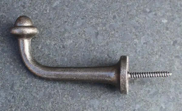 Kapstokhaak met Schroefdraad, Gietijzer, Antraciet KH139 - Afbeelding 2
