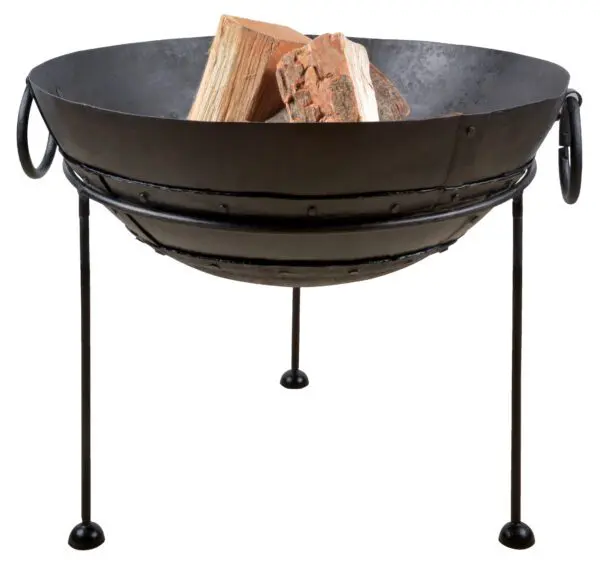 Vuurschaal van gerecycled metaal, 60 cm.  FF246 - Afbeelding 2