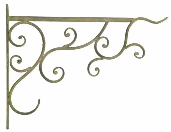 Wandhaak aged metal, groen 35 cm.   AM74 - Afbeelding 3