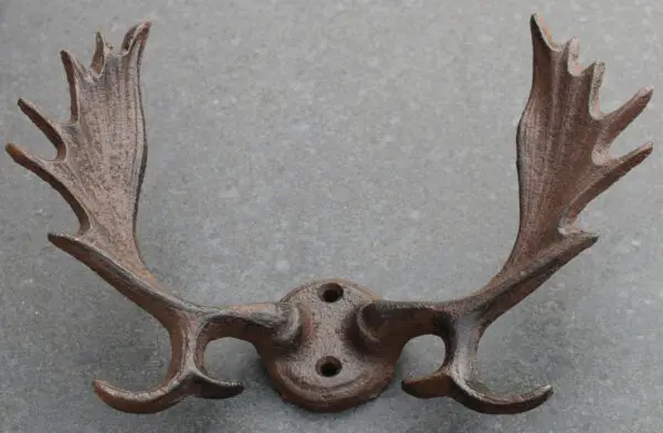 Kapstokhaak gewei met meerdere haken, hert, eland, KH177