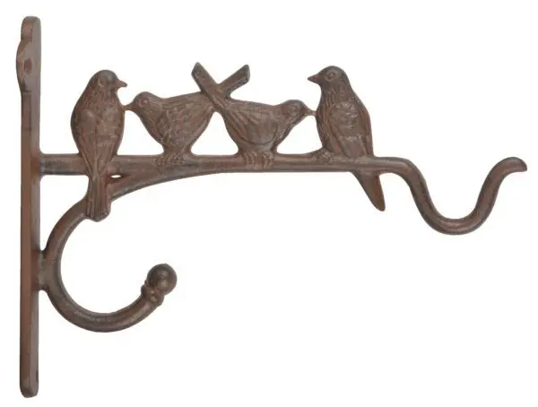 Wandhaak vogels, gietijzer   BPH69
