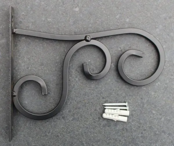 Wandhaak 21cm, zwart BPH74