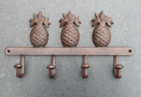 Kapstok Ananas met 4 Haken, Gietijzer - Afbeelding 2