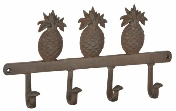 Kapstok Ananas met 4 Haken, Gietijzer - Afbeelding 3