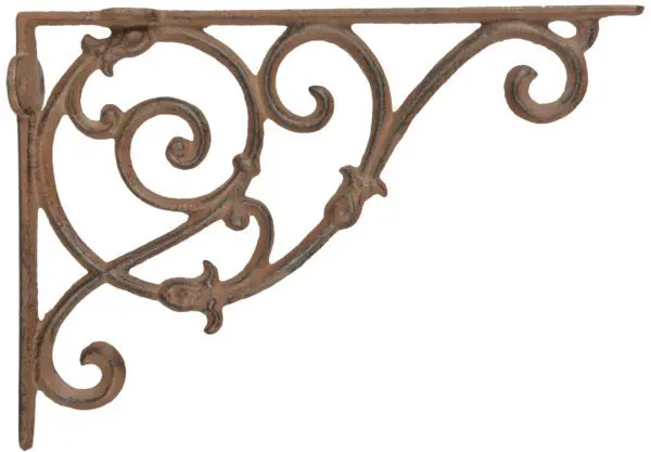 Plankdrager wandhaak  25 cm.  gietijzer CB29-2 - Afbeelding 2
