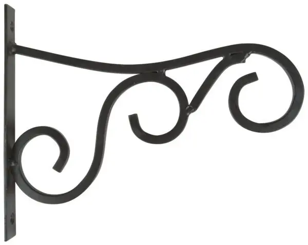 Wandhaak Middel 24,6 cm. Zwart BPH75