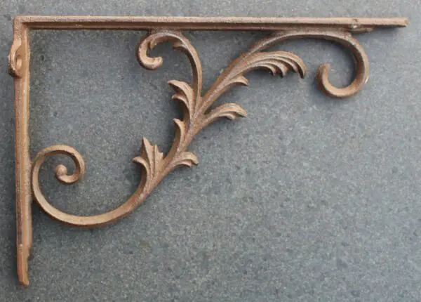 Plankdrager, wandhaak 25 cm. gietijzer CB29-3 - Afbeelding 3