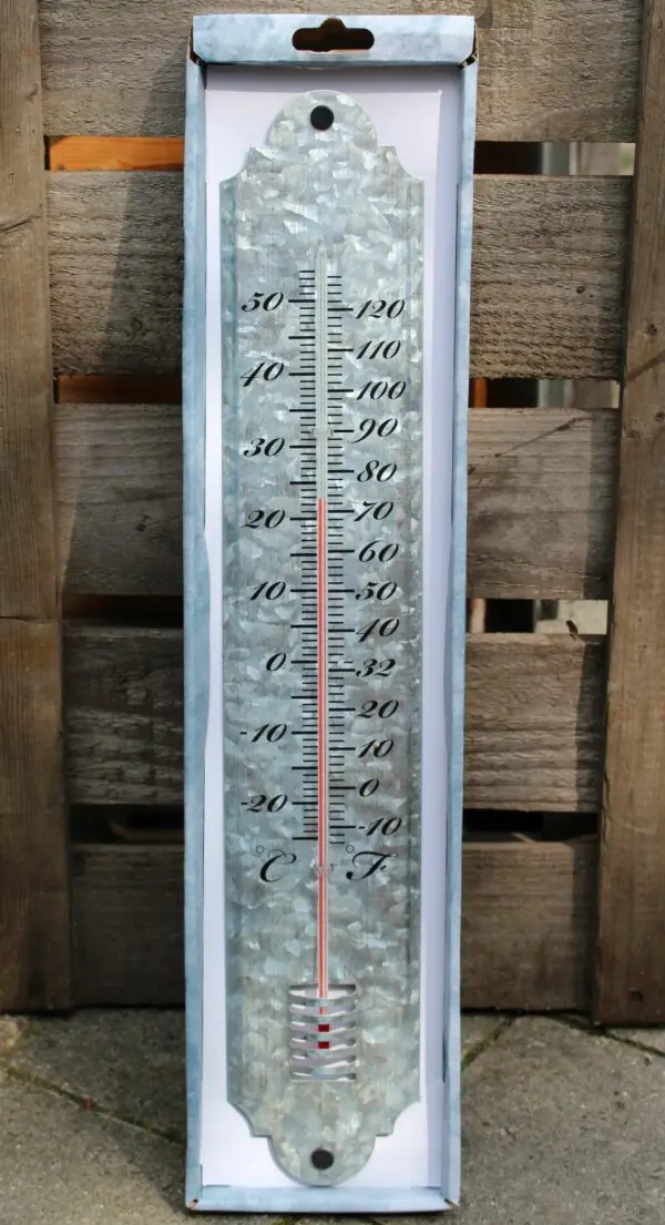 Thermometer zink 50 cm.     OZ11 - Afbeelding 3