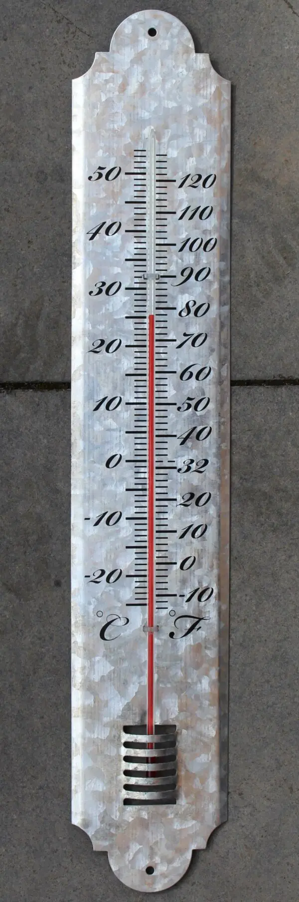 Thermometer zink 50 cm.     OZ11