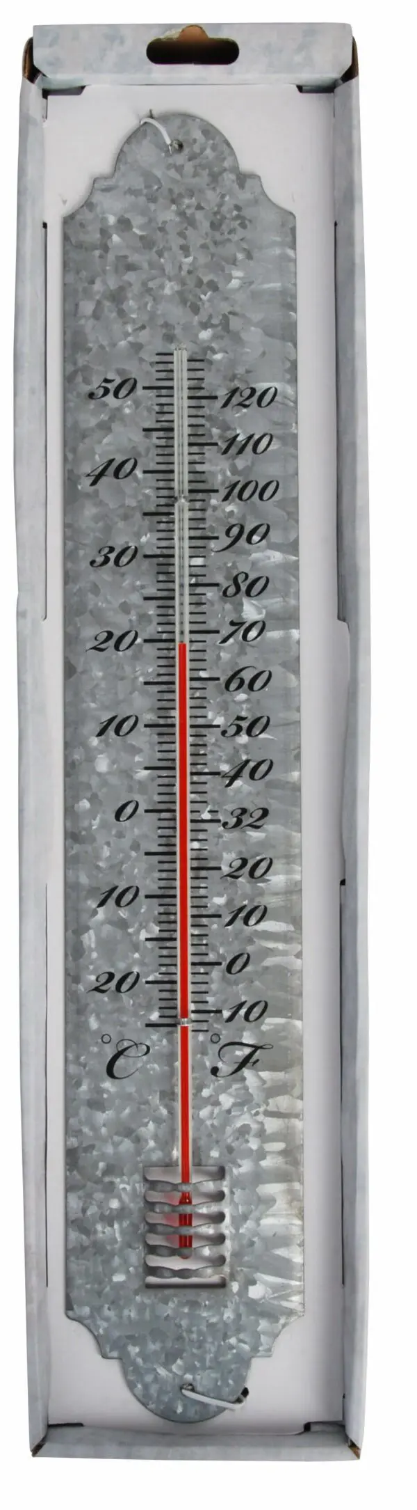Thermometer zink 50 cm.     OZ11 - Afbeelding 2