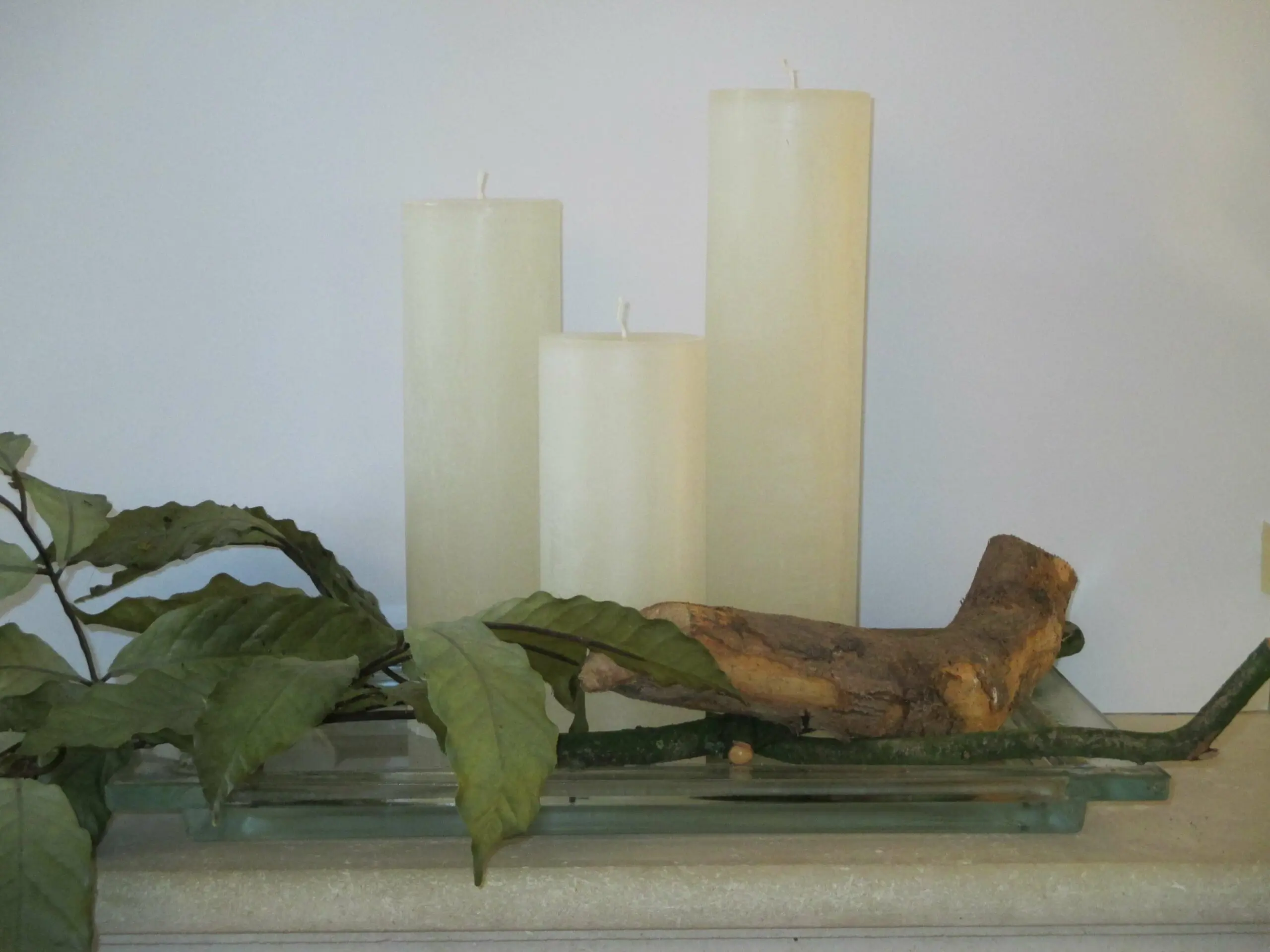 Krulkaarsen, Bika Kaarsen, set van 3, Beige/Creme 333110