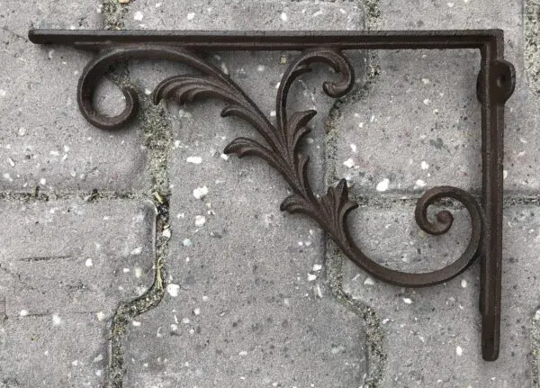 Plankdrager, wandhaak 25 cm. gietijzer CB29-3 - Afbeelding 4