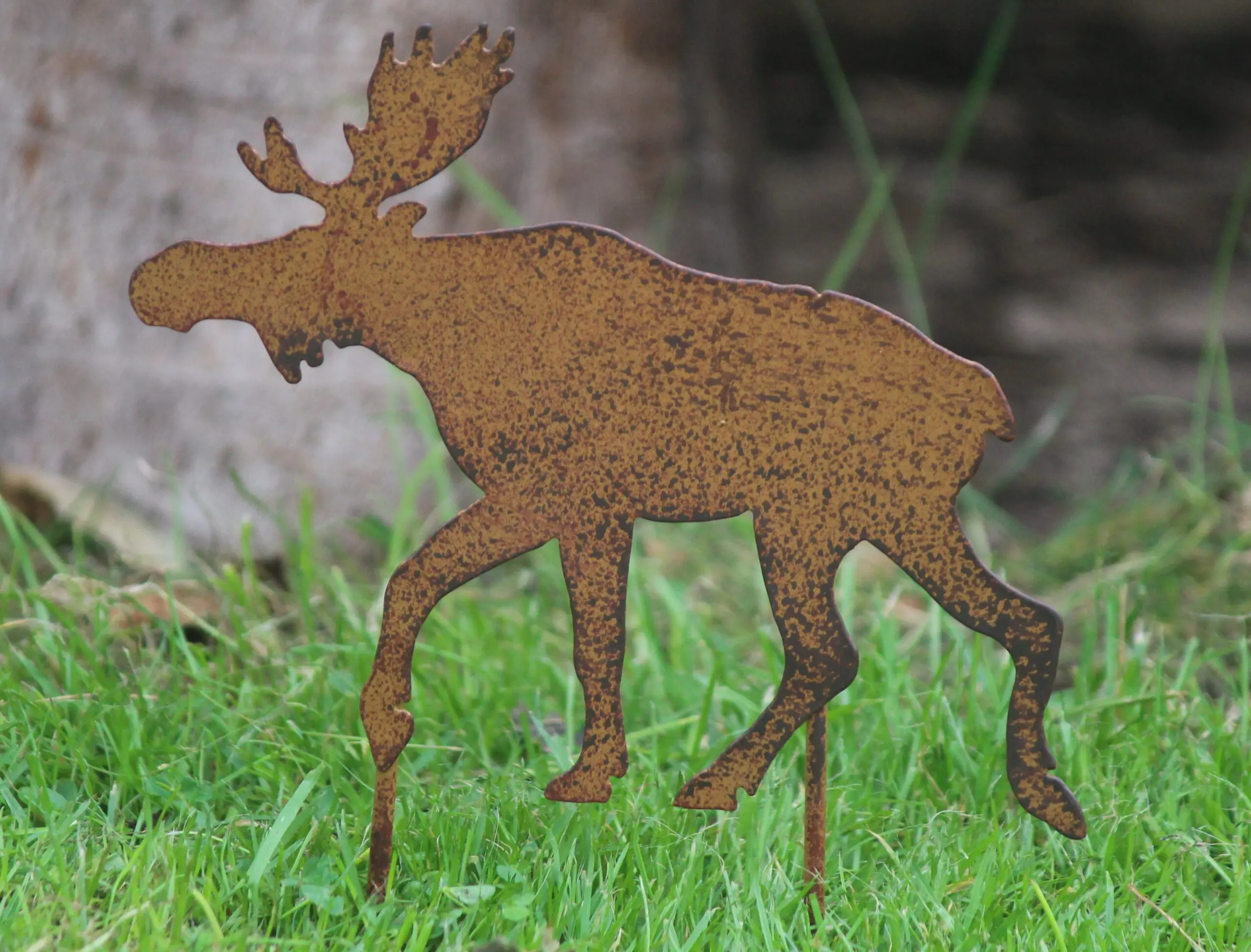 Tuinsteker eland, roestkleurig metaal      SH218 - Afbeelding 3