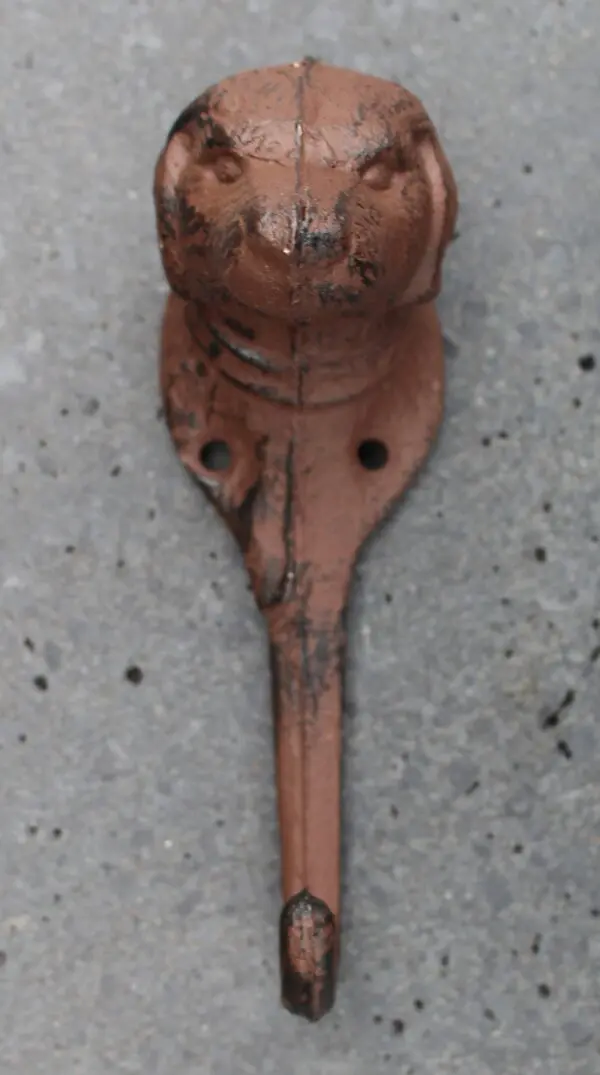 Kapstokhaak hond, gietijzer LH126 - Afbeelding 4