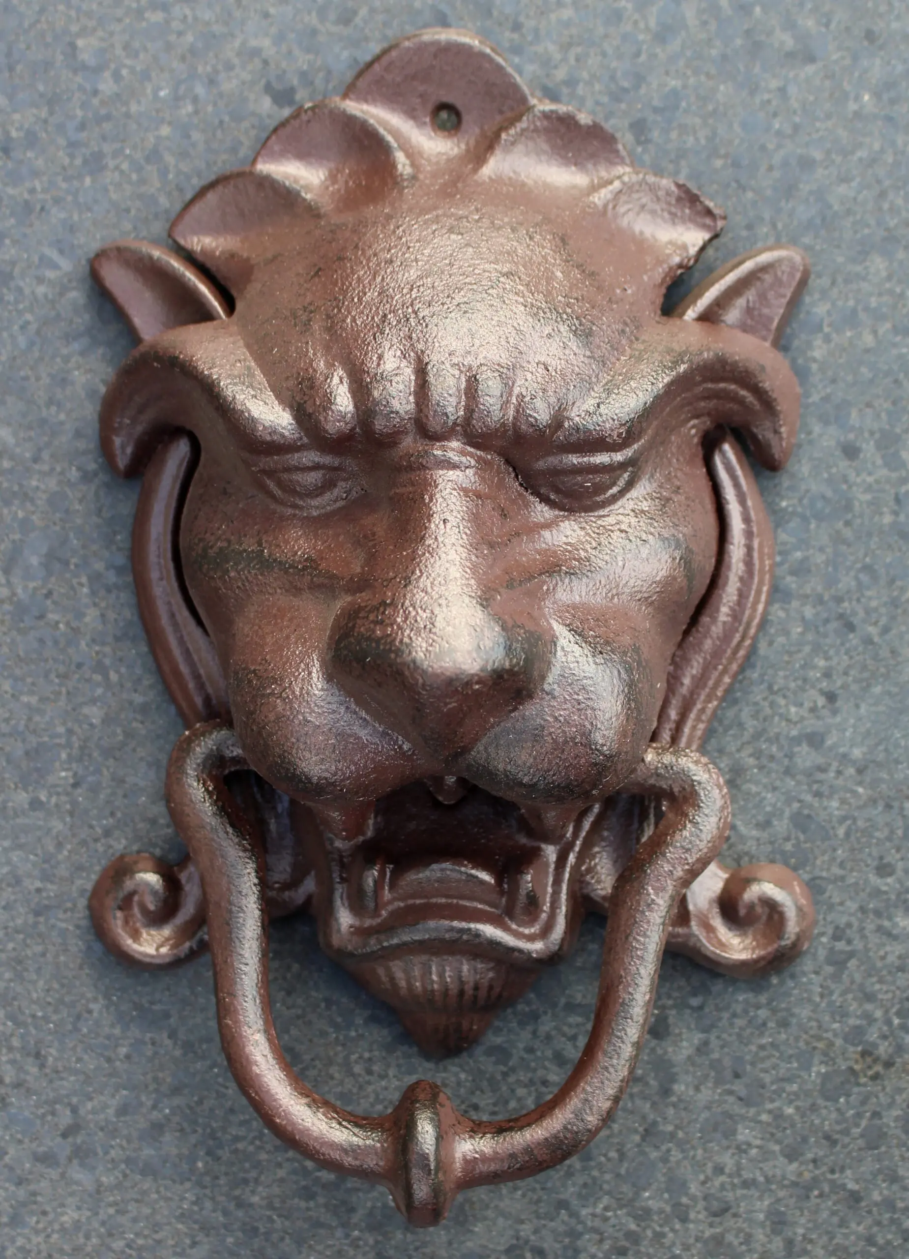 Deurklopper leeuwenkop, gietijzer, robuust  DB88