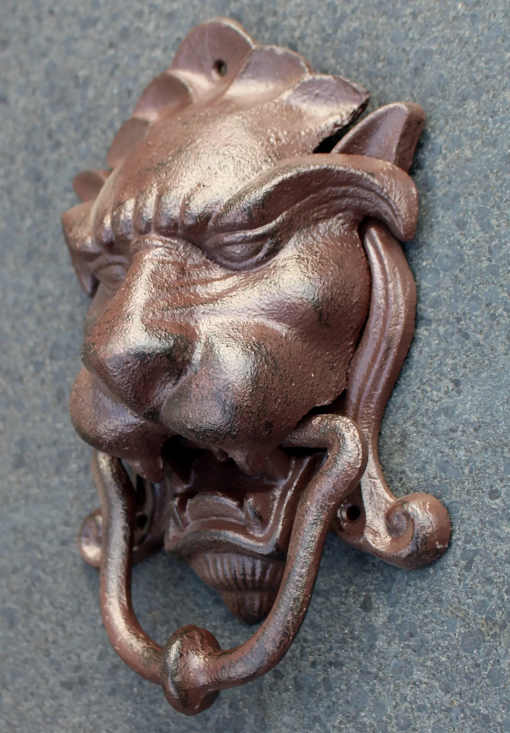 Deurklopper leeuwenkop, gietijzer, robuust  DB88 - Afbeelding 2