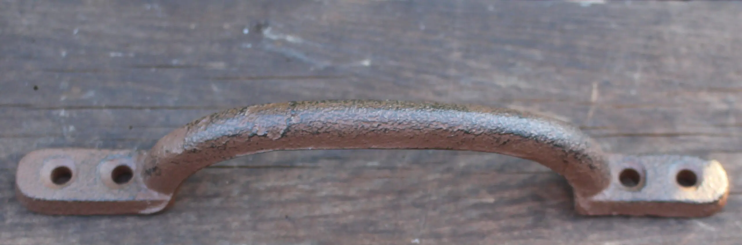 Handgreep, Eenvoudig en Strak, Groot, bruin, Gietijzer HG762