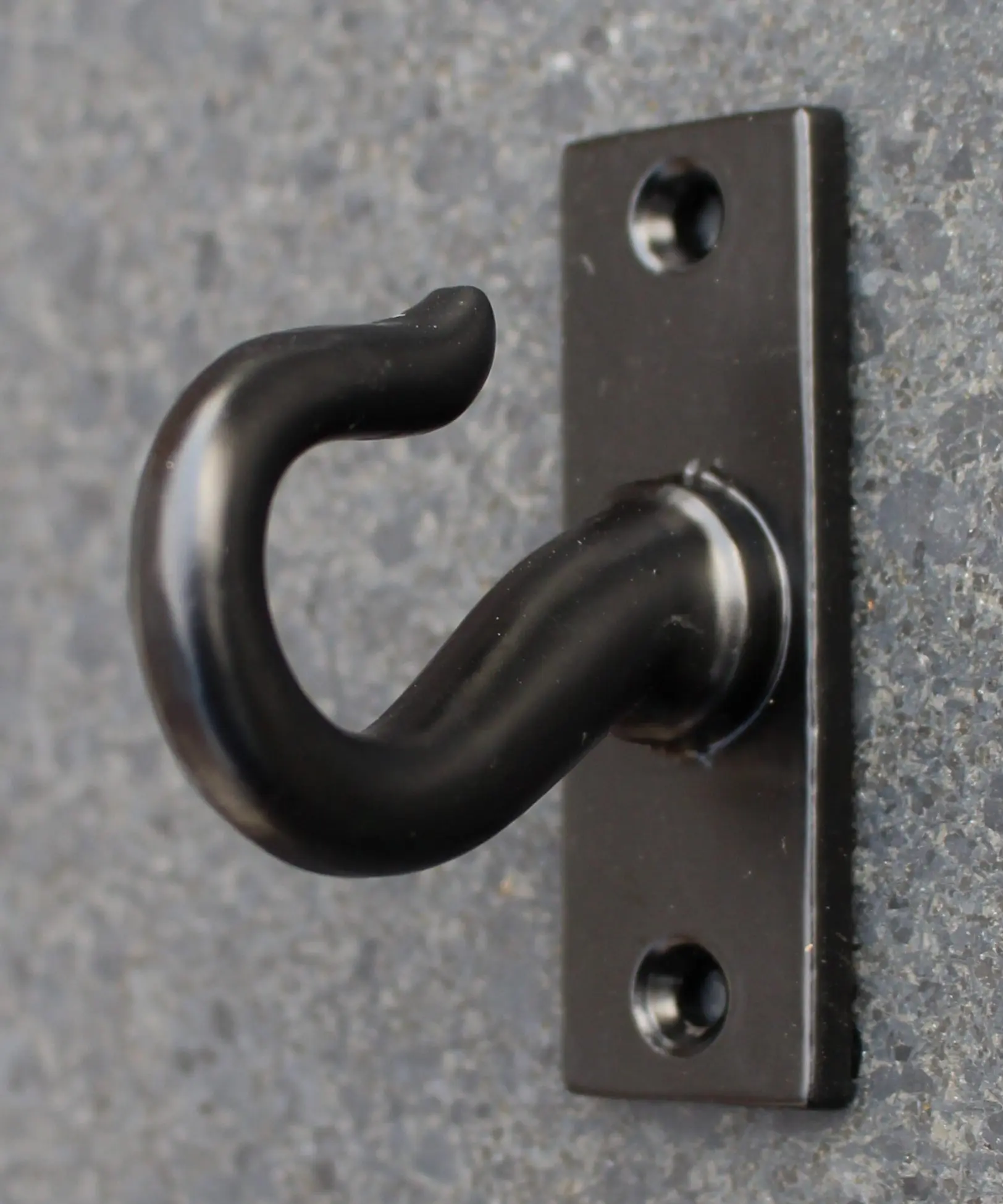 Kapstokhaak Kraanhaak, Plafondhaak, Industrieel, Gietijzer, Zwart KH142