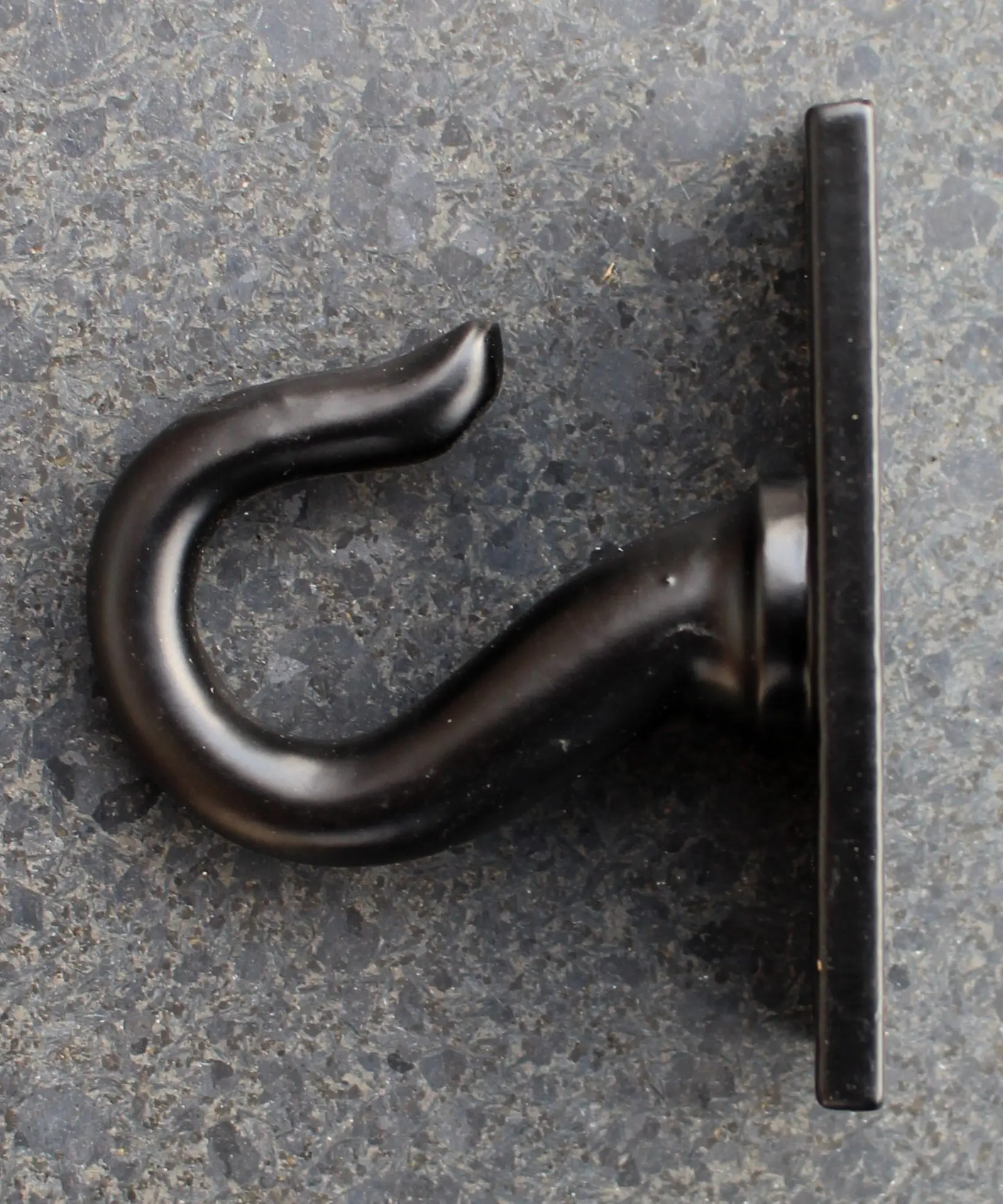 Kapstokhaak Kraanhaak, Plafondhaak, Industrieel, Gietijzer, Zwart KH142 - Afbeelding 2