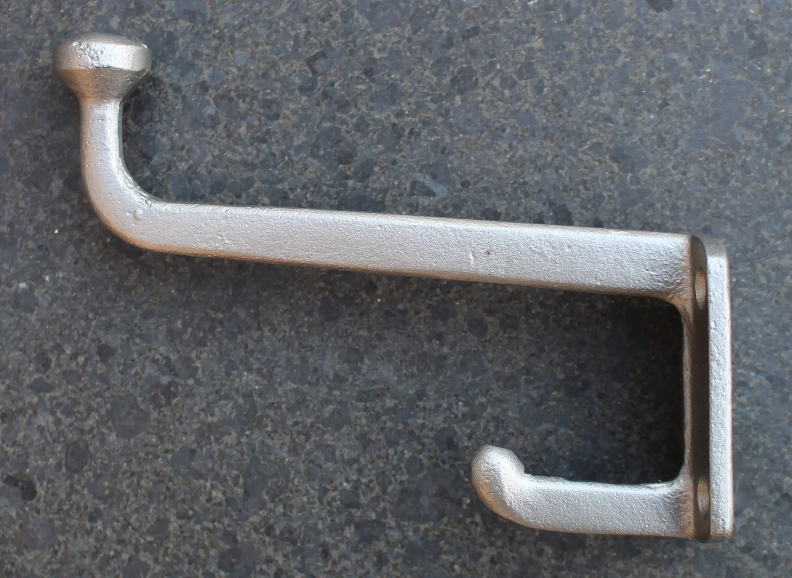 Kapstokhaak Modern, Dubbele haak, Grijs - Afbeelding 2