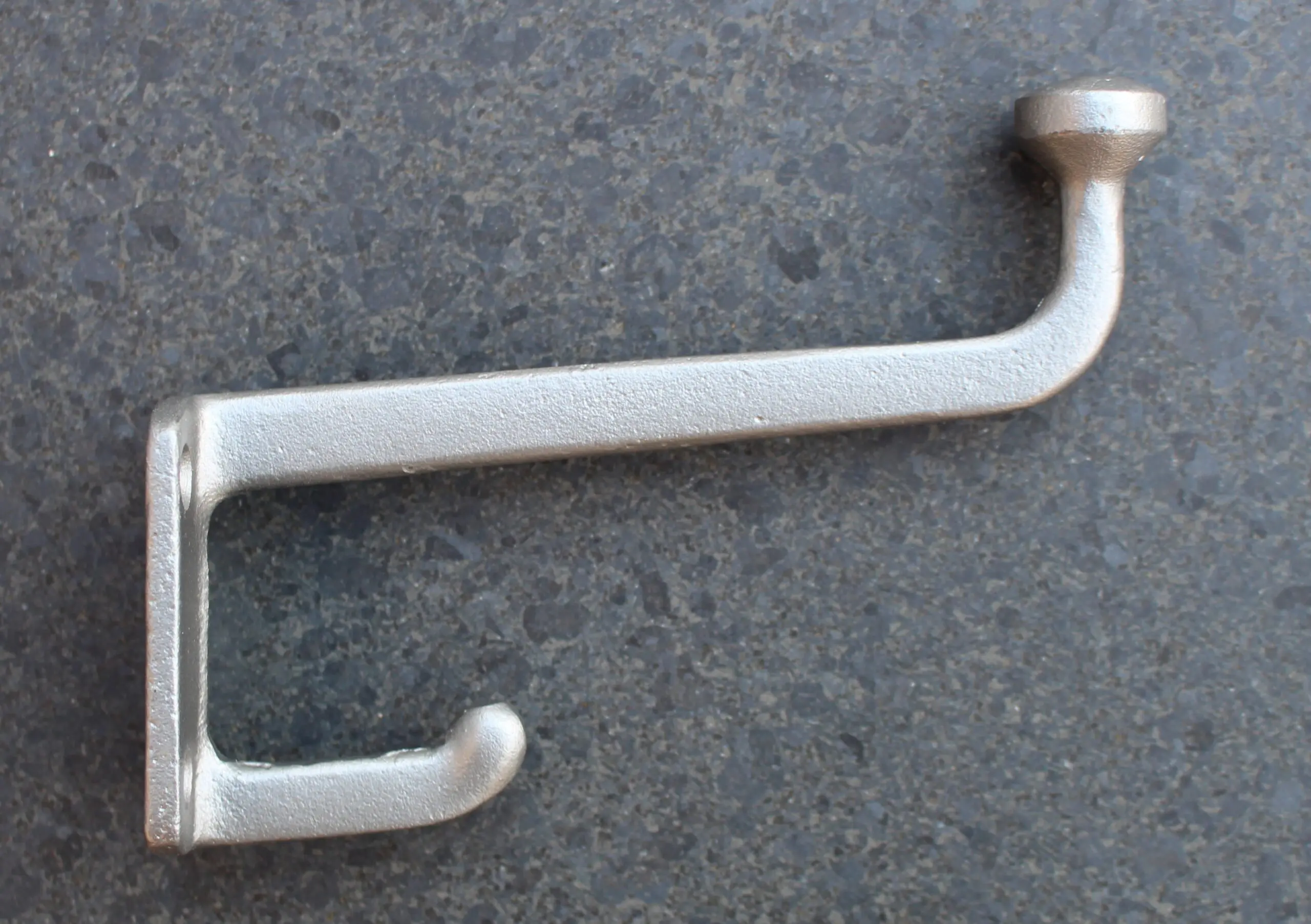 Kapstokhaak Modern, Dubbele haak, Grijs - Afbeelding 3