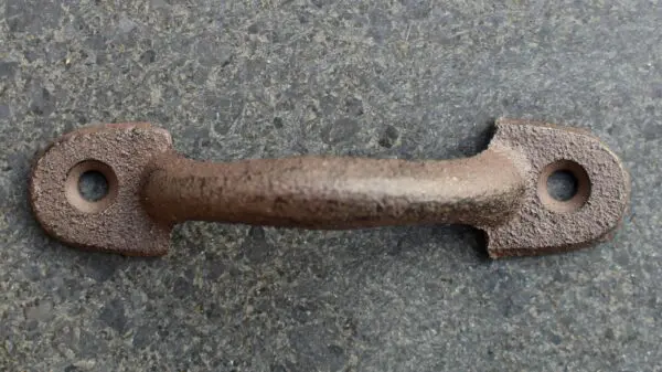 Handgreep, eenvoudig en strak, bruin, gietijzer HG709 - Afbeelding 2