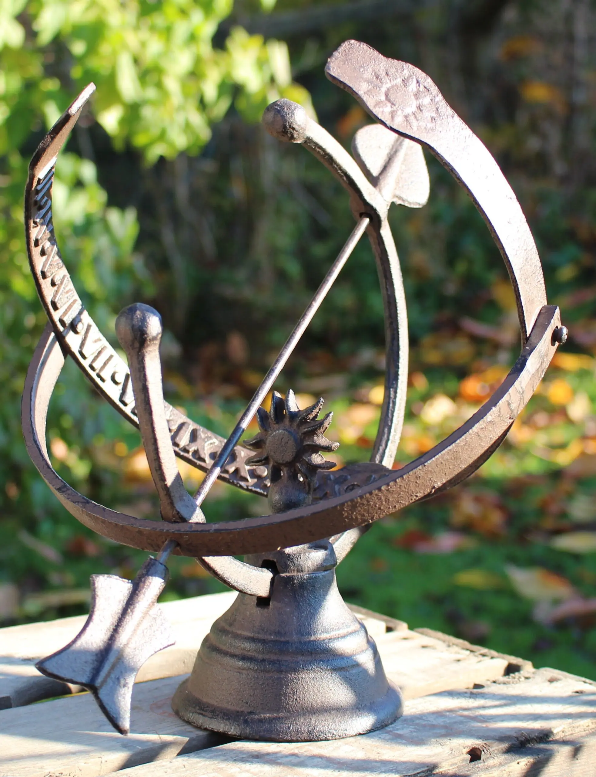 Zonnewijzer, gietijzer, S    TH28 - Afbeelding 3