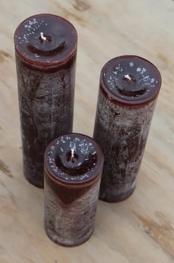 Krulkaarsen, Bika Kaarsen, set van 3, Chocolade 333101 - Afbeelding 6