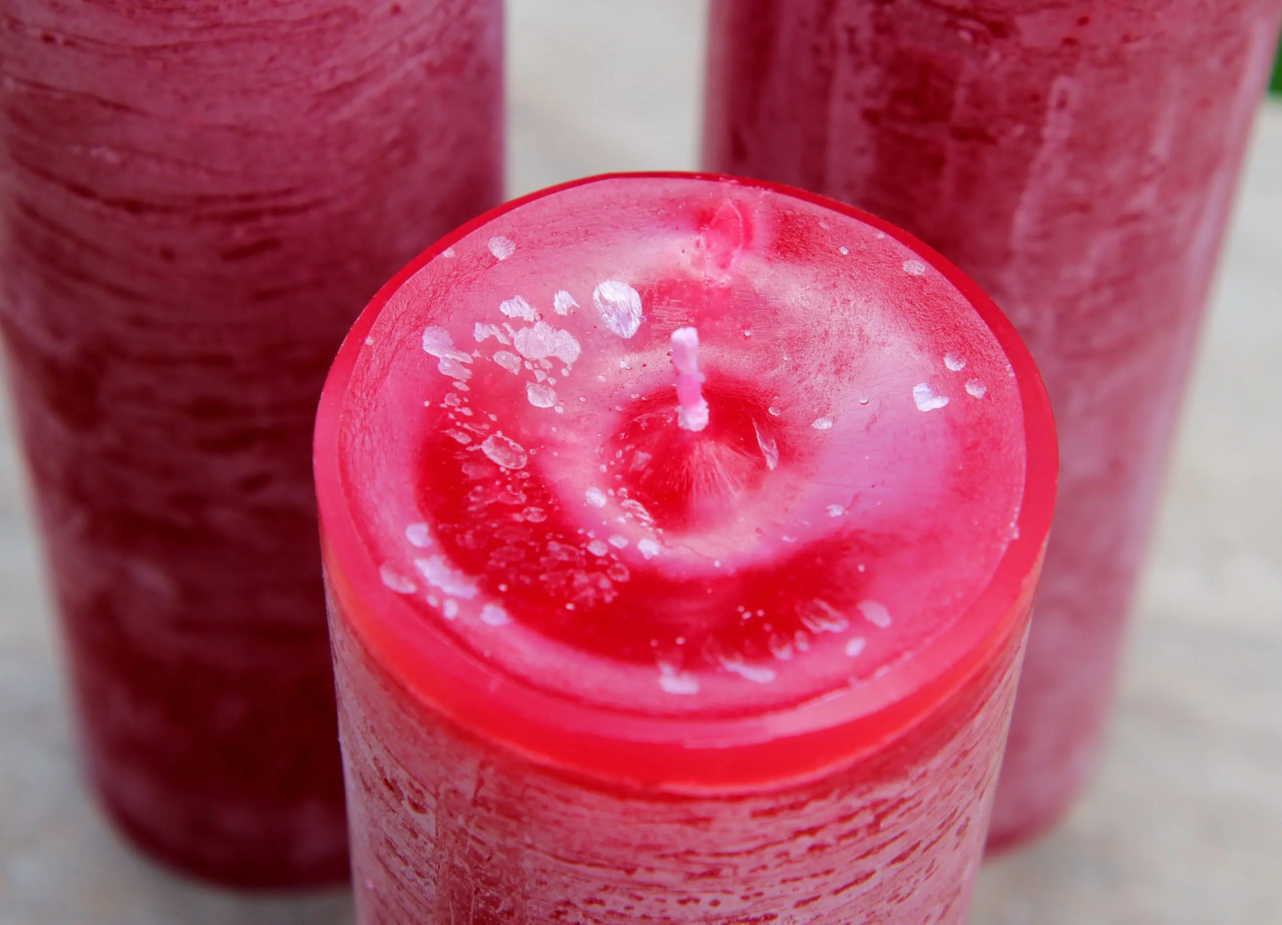 Krulkaarsen, Bika Kaarsen, set van 3, Bordeaux, Wijnrood 333111 - Afbeelding 4