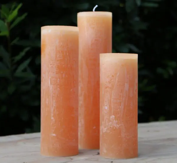 Krulkaarsen, bika kaarsen, set van 3, beuk 333117
