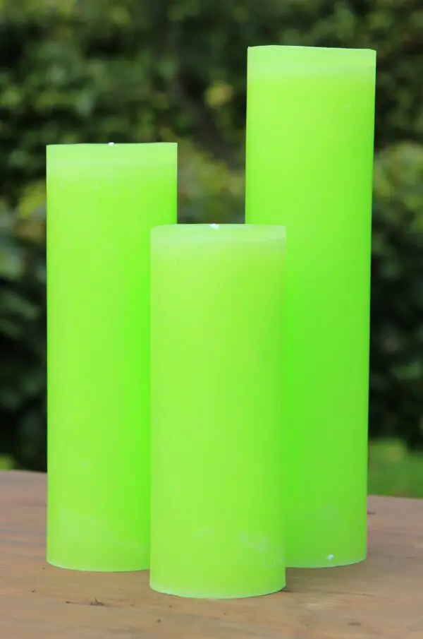 Krulkaars, Bika Kaarsen, set van 3, Grasgroen 333123 - Afbeelding 3