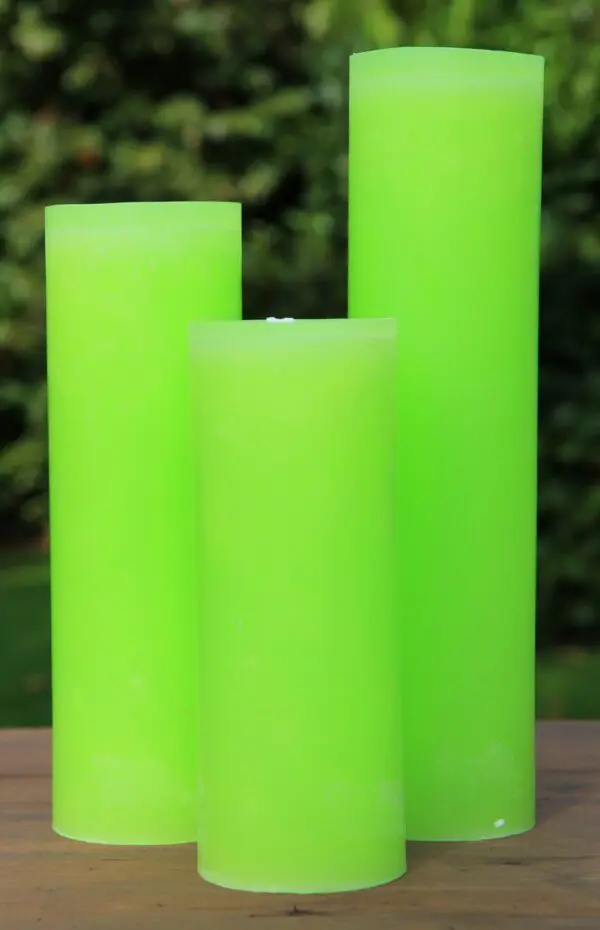 Krulkaars, Bika Kaarsen, set van 3, Grasgroen 333123 - Afbeelding 4