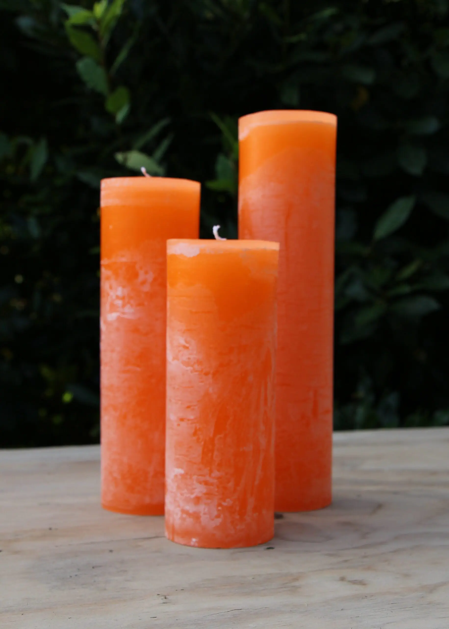 Krulkaars, Bika Kaarsen, set van 3, Mandarijn oranje 333136 - Afbeelding 4