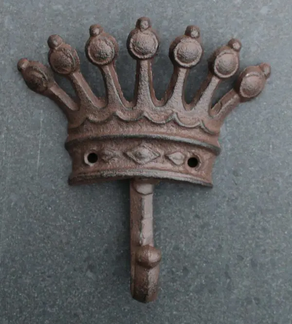 Kapstokhaak Kroon, Groot, Gietijzer KH741