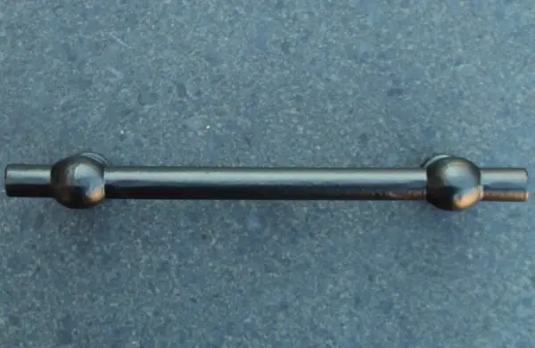 Handgreep, handvat,  industrieel, zwart, 17,5 cm gietijzer HG128 - Afbeelding 3