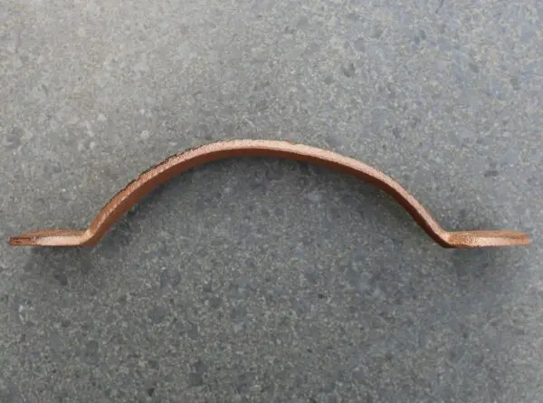Handgreep, Halfrond, 20,5 cm. Groot, donkerbruin, Gietijzer - Afbeelding 3