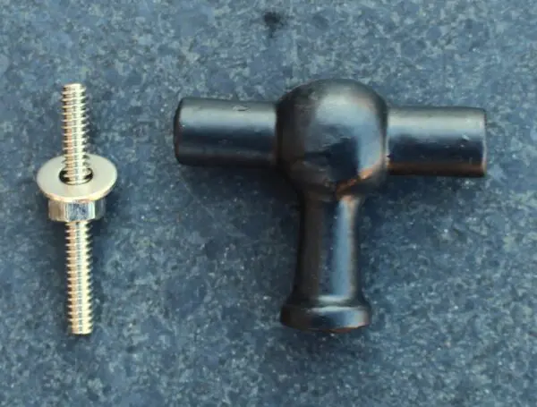 Handgreep, Knop, Industrieel, Zwart, Gietijzer - Afbeelding 2