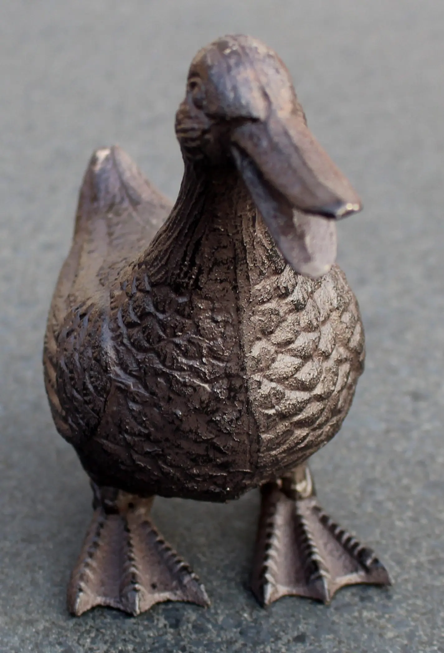 Eend, kwakend, gietijzer, groot EG120 - Afbeelding 4