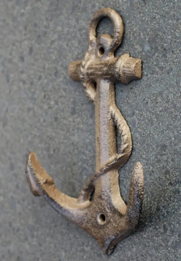 Kapstokhaak Anker, Gietijzer KH1792 - Afbeelding 2