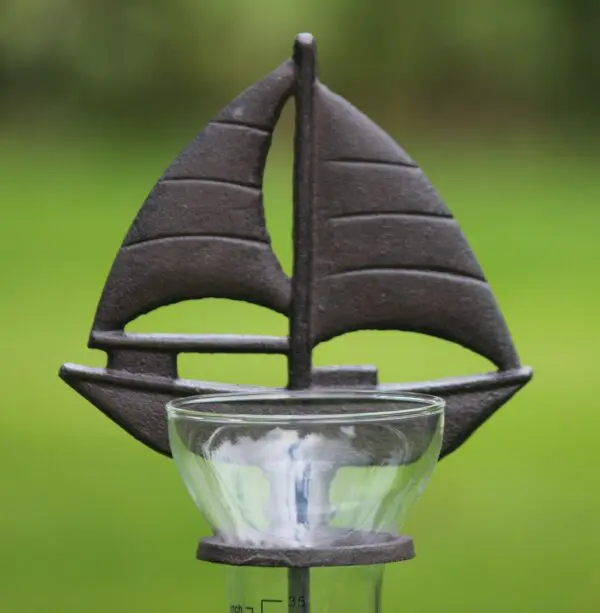 Regenmeter zeilboot, gietijzer                      RM157