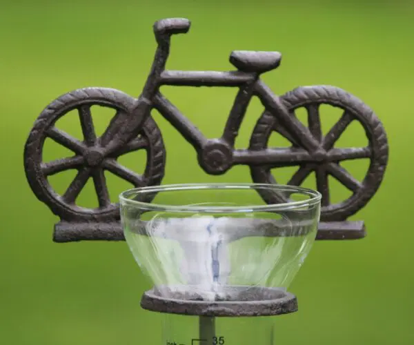 Regenmeter fiets, gietijzer RM159