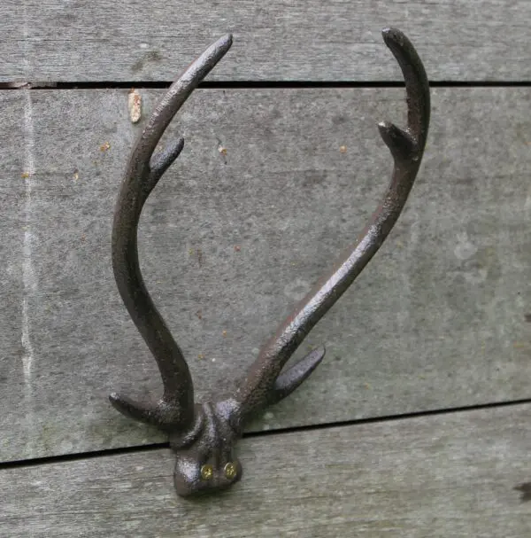 Kapstokhaak Gewei met 6 haken, Gietijzer KH774 - Afbeelding 2