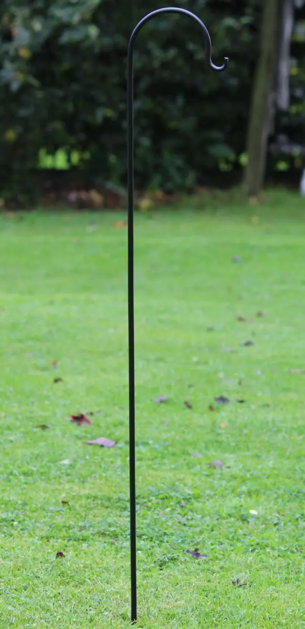Tuinhaak herdersstaf 100 cm, zwart SH20014