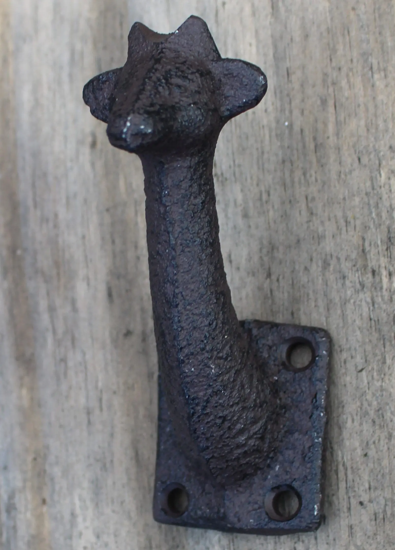 Kapstokhaak Giraffe, Gietijzer 6Y3042 - Afbeelding 2