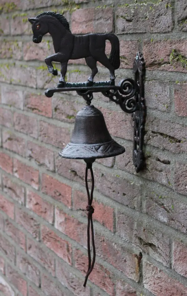 Deurbel paard, pony, gietijzer, M  DB187M - Afbeelding 3